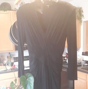 Sexy Black silk/Jersey Vicky Tiel cocktail dress